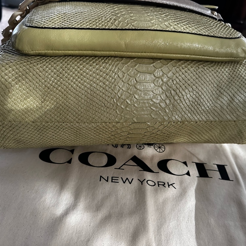 COACH ❤️ Kristin Embossed Metallic Python Large Tote Bag~STYLE #14920~NWT - Picture 11 of 15